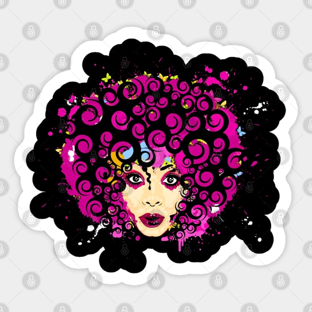 Donna Summer Pop Art Original Aesthetic Tribute 〶 Sticker by Terahertz'Cloth